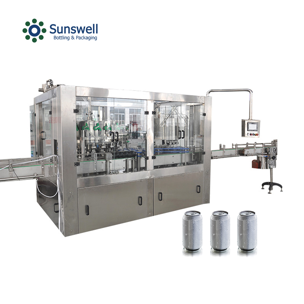 Máquina para fabricar latas de aluminio CSD Bebida Jugo Leche Agua Línea de producción